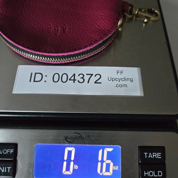 Portland Leather Goods Round Gordita Coin Pouch Bag Charm Wallet Hot Pink - Picture 9 of 9